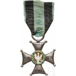Orden Virtuti Militari, 5. Klasse (Silbernes Kreuz), 4. Model,l ab 1831Silber mit emaillierten