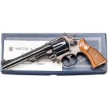 Smith & Wesson Mod. 27-2 "The .357 Magnum", im KartonKal. .357 Mag., Nr. N35369, Blanker Lauf, Länge