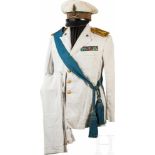 Sommeruniform für Offiziere der "Guardia alla Frontiera" (GAF), um 1940Schirmmütze mit Deckel aus