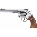 Revolver Korth Serie 22Kal. 22lfb, Nr. 22831, Nummerngleich. Spiegelblanker, ventilierter Lauf,