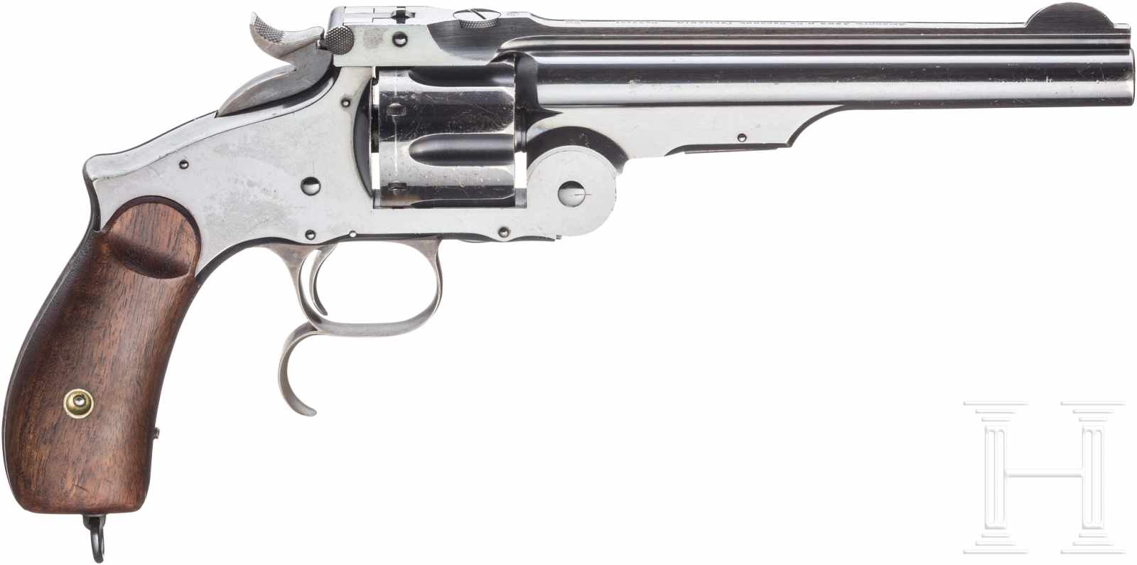 Smith & Wesson No. Three Russian, 3rd Mod. (Mod. 1874), Ludwig Loewe, BerlinKal. .44 Russian, Nr. - Image 3 of 5