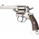 Revolver Gasser, K.K. Sicherheitswache, vernickeltKal. 9 mm Gasser, Nr. 134570, Oktagonallauf