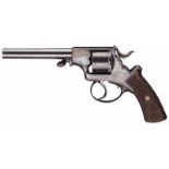 Webley Solid Frame Revolver, um 1870Kal. .440 RF, Nr. 7, Fünffach gezogener, blanker Rundlauf, Länge