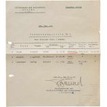 GFM Erwin Rommel - eigenhändig signierte Verleihungsliste zum EK II 1942Maschinenschriftlicher