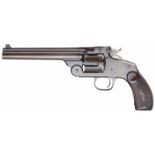 Smith & Wesson New Model No. 3, Target sightsKal. .44 S&W Russian, Nr. 25846, Nummerngleich. Lauf