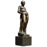 Bronze-Figurine des Herkules, Italien, 17. Jhdt.Bronze mit schöner Alterspatina. Darstellung des