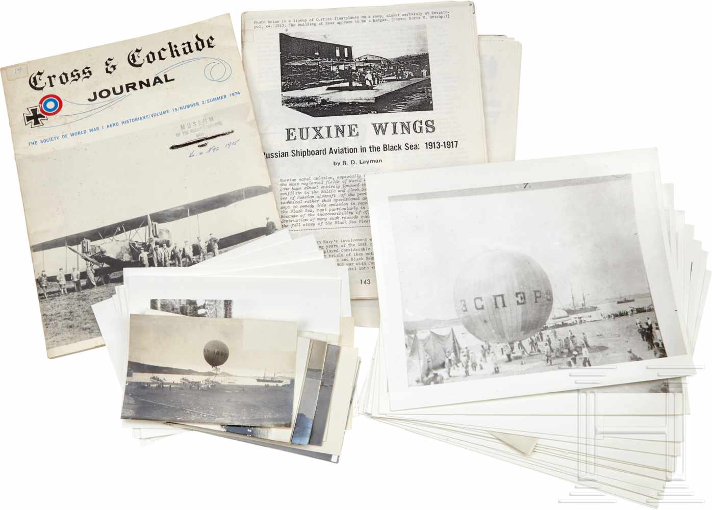 An Airship GroupA large group of material including period photos, reprint photos, reprint articles, - Image 11 of 11
