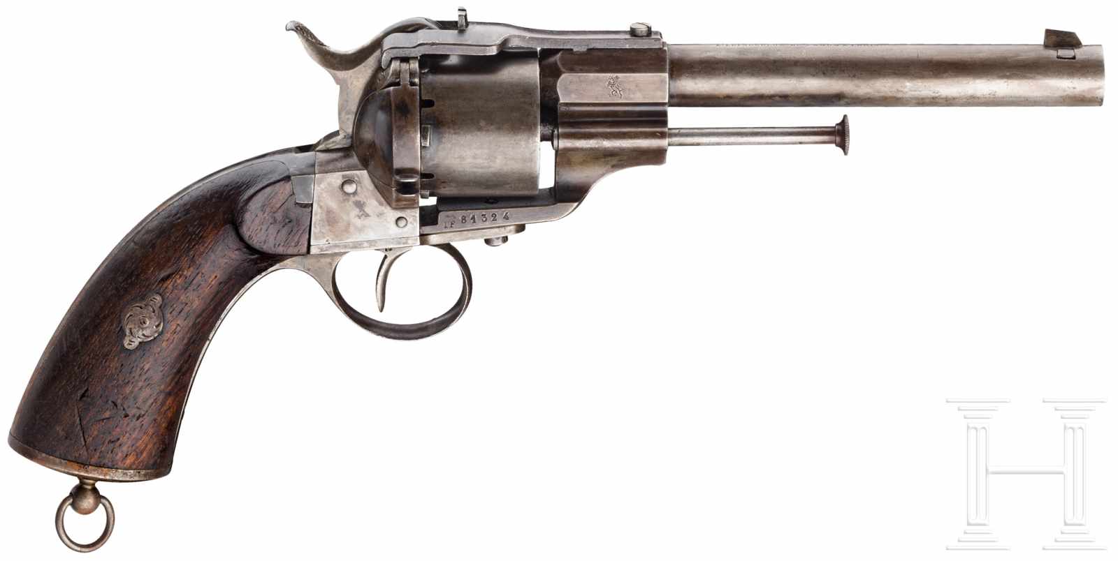 Revolver Lefaucheux Mod. 1864-98, für Kavallerie und ArtillerieKal. 12 mm SF, Nr. 81324, - Image 2 of 3