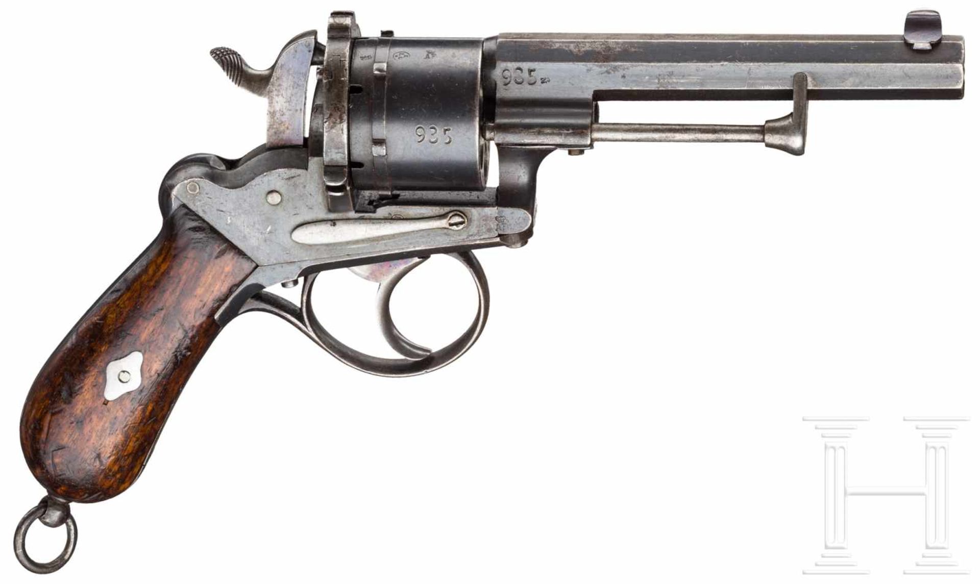 Marinerevolver Mod. 1871/82Kal. 12 mm CF, Nr. 935, Nummerngleich. Blanker Oktagonallauf, Länge 130 - Bild 2 aus 2