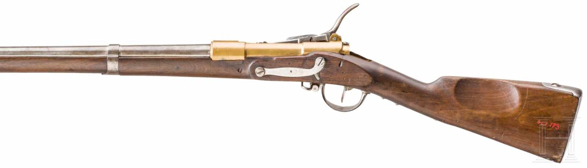 Zündnadel-Notgewehr aus einem Infanteriegewehr M 1777, um 1870Gezogener Lauf im Kaliber 18 mm, Seele - Bild 3 aus 3