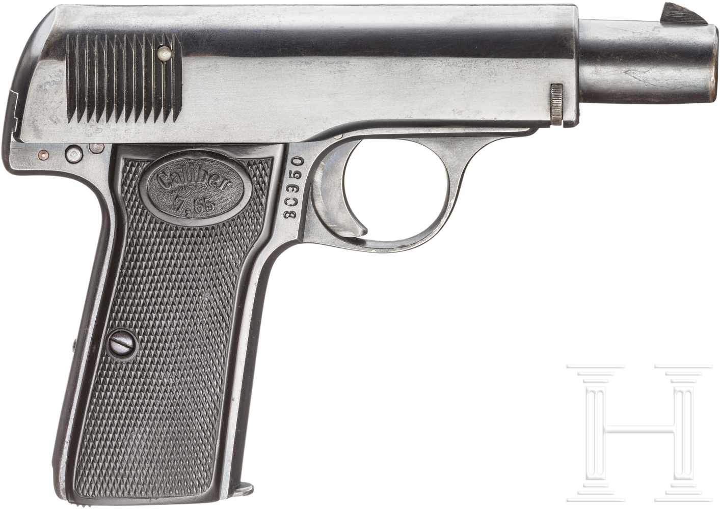Walther Mod. 3/4, 1. ÜbergangsmodellKal. 7,65 mm Brown., Nr. 30950, Nummerngleich. Blanker Lauf. - Image 2 of 2