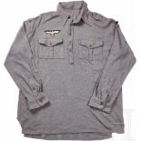 A Shirt for Panzer Field JacketGrey woollen long sleeve pullover shirt, five button breast opening