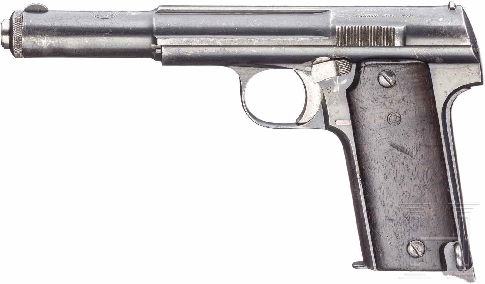 Astra Mod. 400 (1921), Typ IIKal. 9 mm Largo, Nr. 70648, Nummerngleich. Blanker Lauf, Länge 150