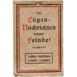 "Die Lügennachrichten unserer Feinde! - Bestes deutsches Abort=Papier"Abrissblock mit vs.