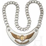 A Gorget "Reichs-Luft-Aufsicht" (Reich Air Traffic Administration)Kidney-shaped, aluminium shield