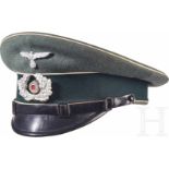 A Visor Cap for Infantry Enlisted Men/NCOsField-grey ribbed woollen cloth, dark green woollen cap