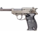 Mauser P 38, Mischmodell, Code "ac - 44", two-toneKal. 9 mm Luger, Nr. 5540c, Nummerngleich. Blanker