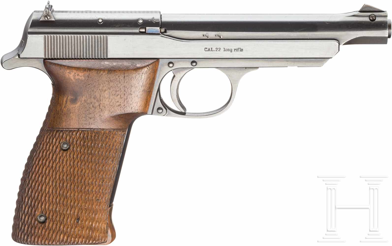 Walther Olympia-Pistole "Jägerschaftsmodell"Kal. .22 l.r., Nr. 8135, Nummerngleich. Blanker Lauf, - Image 2 of 2