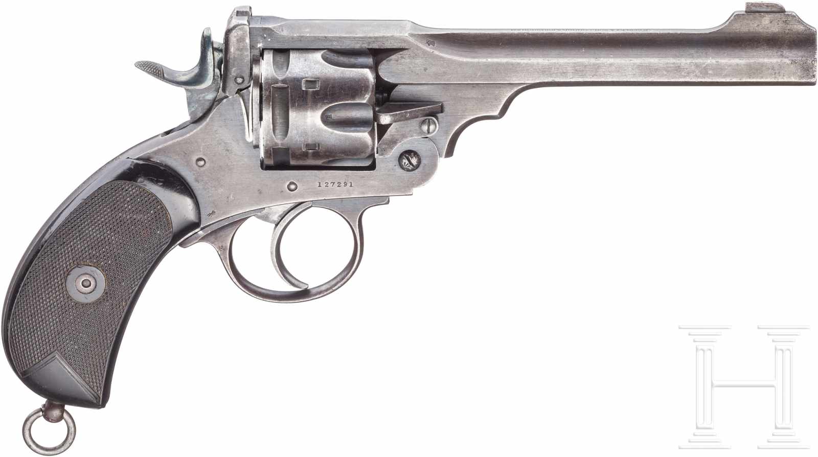 Webley Mark IV Service Revolver 1899, Rhodesien ("Burenmodell")Kal. .450/.455 Webley, Nr. 127291, - Image 2 of 2
