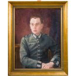 K.J. Roth - Portrait eines Gefreiten im IR 86Öl auf Leinwand, darstellend einen Gefreiten im