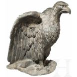 Großer Adler, 2. Hälfte 18. Jhdt.Blei und Zinn. Ungemarkt. Höhe ca. 37 cm, Flügelbreite ca. 32 cm,