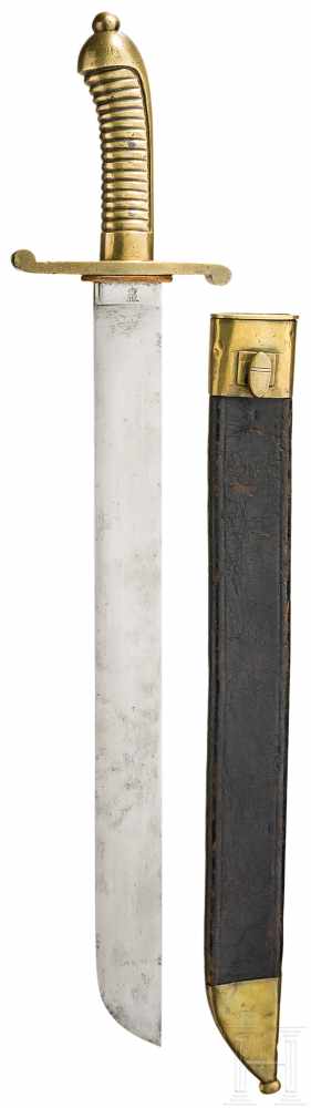 Artillerie-Faschinenmesser M 1849Kräftige Keilklinge, an der Wurzel der Solinger