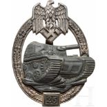 Panzerkampfabzeichen in Silber der II. Stufe für 25 Einsatztage, Feix-FertigungFeinzinkausführung,