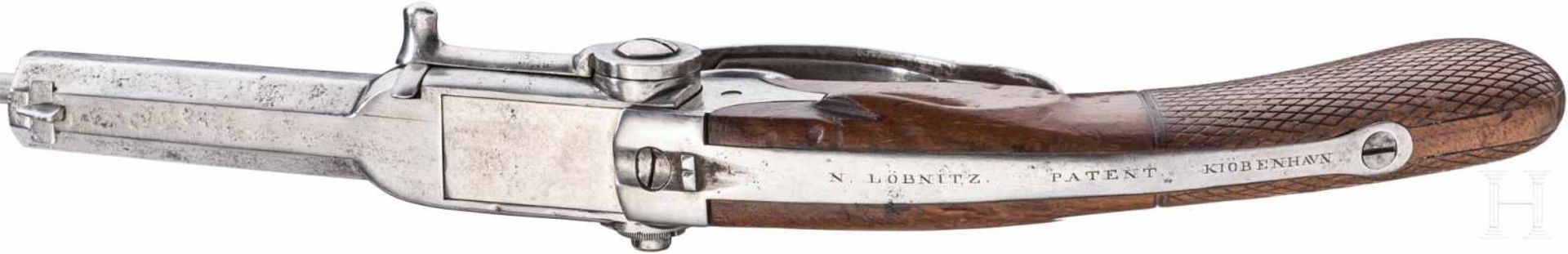 Löbnitz-Pistole M 1841Achtkantiger Lauf mit sechsfach gezogener Seele im Kaliber 12 mm. - Bild 4 aus 4