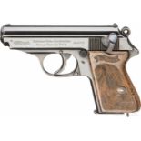 Walther ZM, PPK, PolizeiKal. 7,65 mm Brown., Nr. 199977K, Blanker Lauf. Siebenschüssig. Beschuss