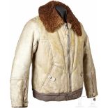 A Winter Flight JacketWhite, fur-lined winter flight jacket for aircraft crews constructed of