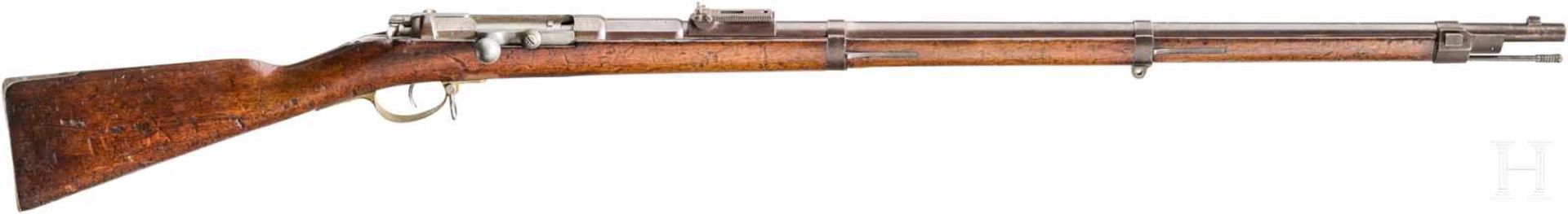 Infanteriegewehr 71, Spangenberg & SauerKal. 11,15x60R M71, Nr. 5855, Nicht nummerngleich, blanker