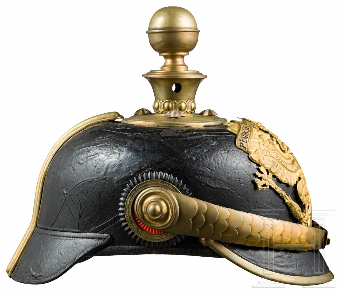 Helm für Offiziere im Feldartillerieregiment von Scharnhorst (1. Hannoversches) Nr. 10, um - Image 3 of 4