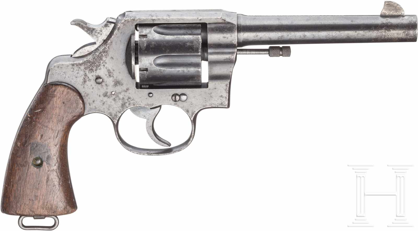 Colt New Service Mod.1917Kal. .45 ACP, Nr. 172098, Nummerngleich. Blanker Lauf, Länge 5-1/2". - Image 2 of 2