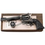Colt SAA New Frontier, mit Wechseltrommel, im KartonKal. .22 l.r. / .22 Mag., Nr. G183615, Blanker
