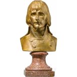 David d'Angers - Büste von Napoleon I. als Konsul von Frankreich, um 1830/40Vergoldete Bronze auf