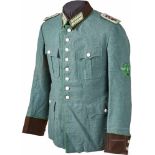 A Tunic for Meister (Senior NCO) of the Reich Protection PolicePolice-green wool in gabardine,