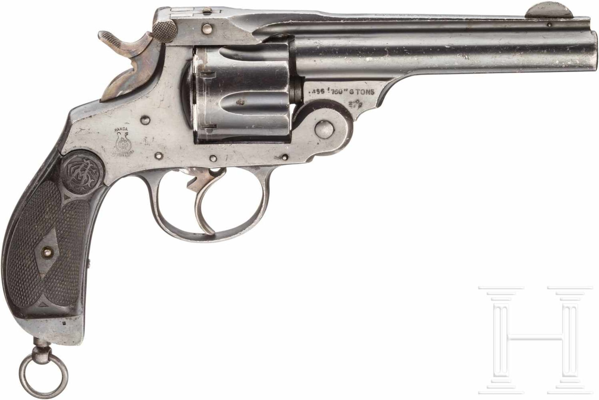 Garate Tipo Smith Mod. 1915 (Pistol O.P. with 5" Barrel No. 1 Mark I)Kal. .455 Webley, Nr. C 272, - Bild 2 aus 2
