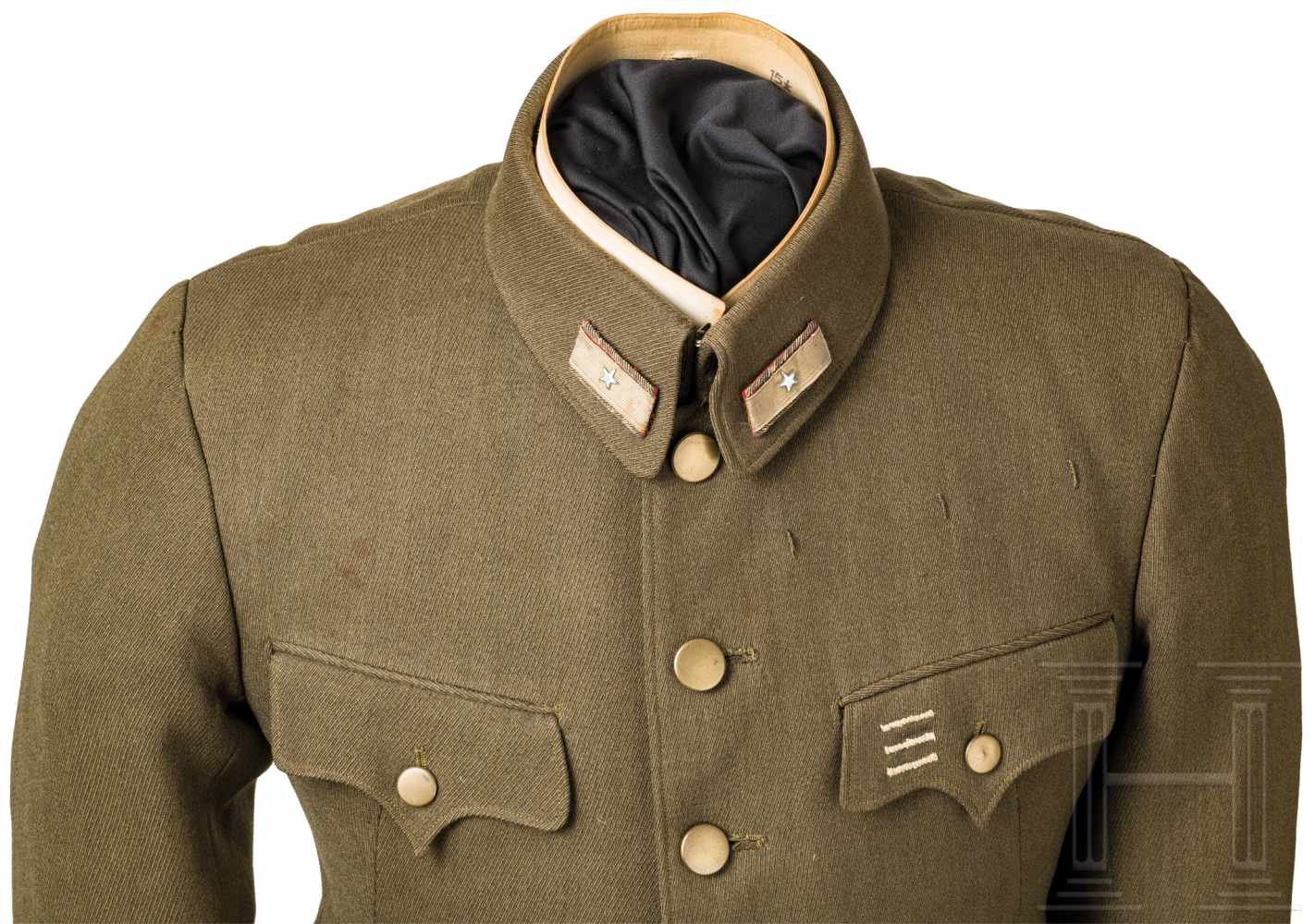 Uniform eines Generalmajors der Kaiserlich Japanischen Armee, 2. WeltkriegFeldmütze aus olivfarbenem - Image 2 of 5