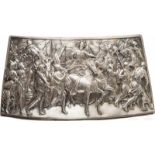 Getriebene Silberplatte mit Darstellung eines römischen Triumphzuges, 1. Hälfte 19. Jhdt.Leicht