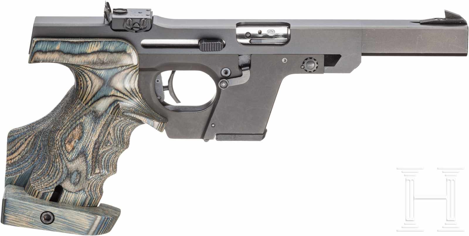 Walther GSP, im SchützenkofferKal. .22 l.r., Nr. 234593, Blanker Lauf, Länge 115 mm. Fünfschüssig. - Image 2 of 2