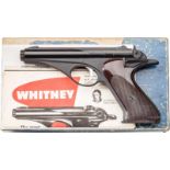 Whitney Wolverine, im KartonKal. .22 l.r., Nr. 100482, Blanker Lauf, Länge 4-5/8". Zehnschüssig. Dt.