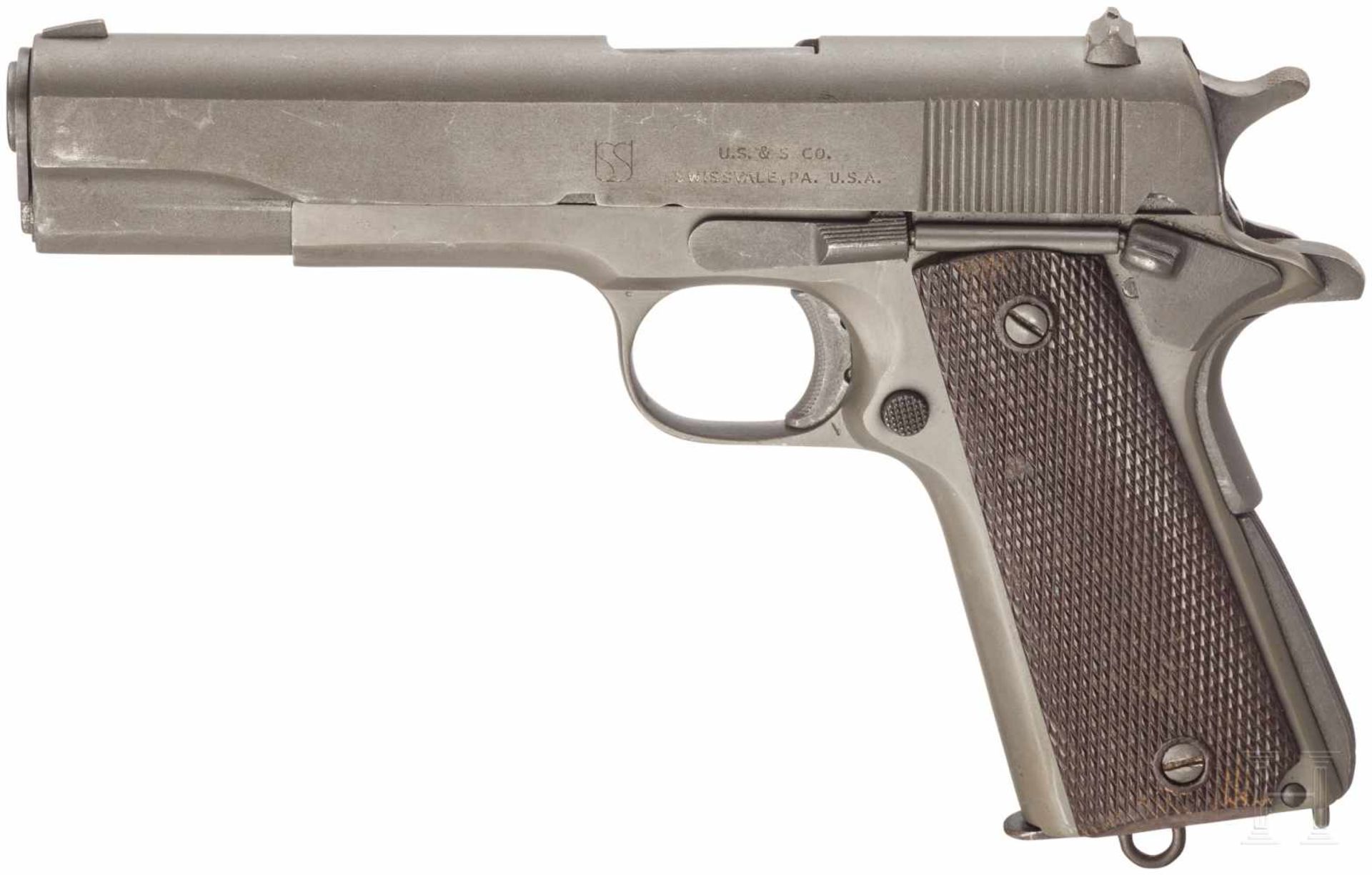Colt 1911 A1, Union Switch & SignalKal. .45 ACP, Nr. 1057098, Lauf leicht matt. Siebenschüssig.