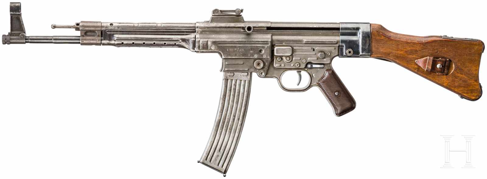 Originale Maschinenpistole Mod. 44 ("MP 44"), Code "swj"Kal. 7,92x33 mm, Nr. 486H/XE, Nummerngleich. - Image 2 of 2