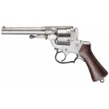 Revolver Perrin Mod. 1870, Versuch der frz. ArmeeKal. 12 mm Dickrand, Nr. 4684, Nummerngleich.