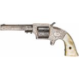 Revolver, Eagle Arms Co. New York, Nimschke engravingKal. .30 cupfire, Nr. 7858, SA only, blanker