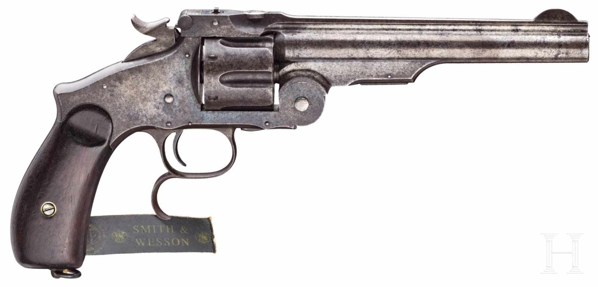 Smith & Wesson New Model No. 3, Ludwig Loewe, BerlinKal. .44 S&W Russian, Nr. 6938, Nummerngleich. - Bild 2 aus 3