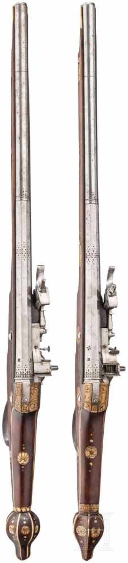 Ein Paar lange Radschlosspistolen (3. Modell) der Trabantengarde Christans II. von Sachsen, Hans - Bild 3 aus 7