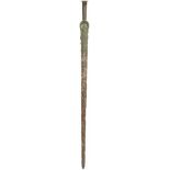 Außergewöhnlich langes Vollgriffschwert, Luristan, 11. Jhdt. v. Chr.Bronzeschwert mit sehr langer,