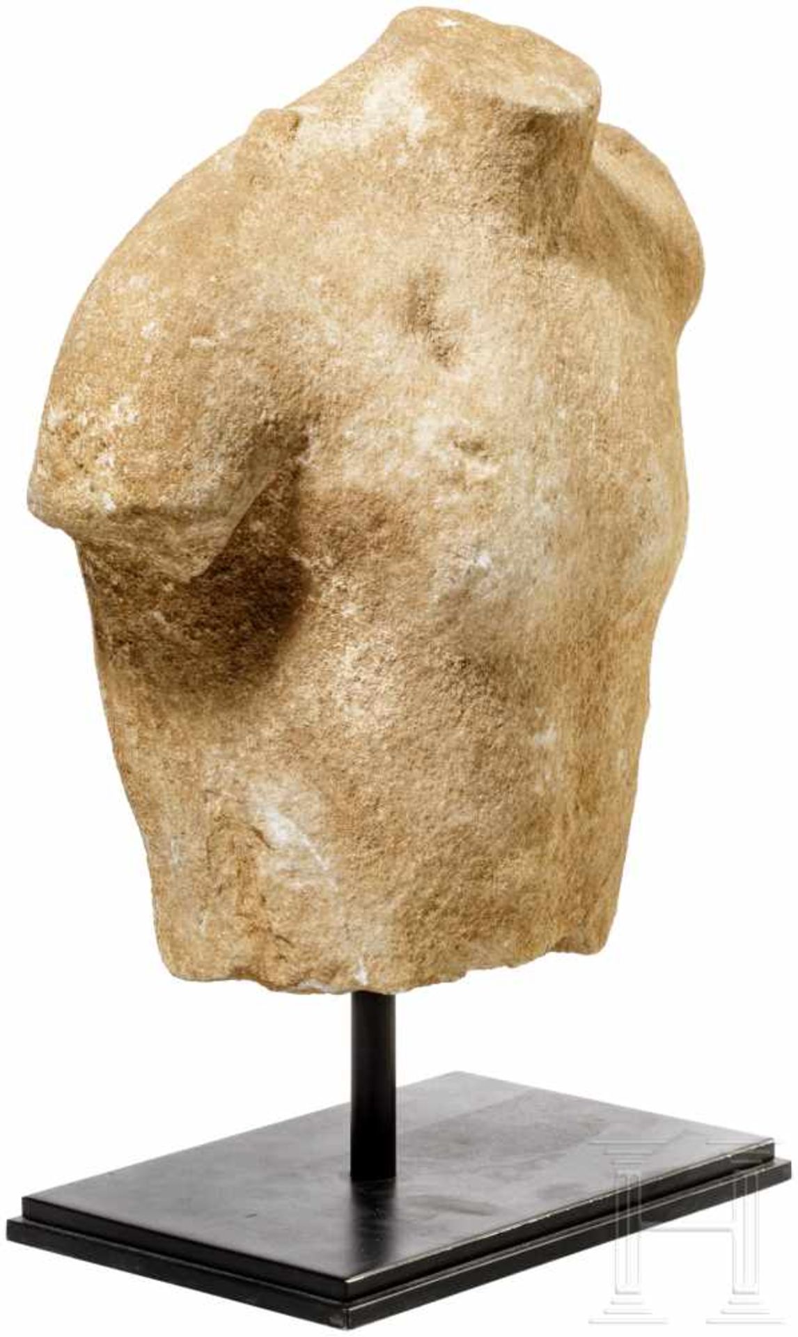 Marmortorso des Dionysos, Griechenland, frühes 5. Jhdt. v. Chr.Oberkörper einer frühklassischen - Bild 2 aus 4