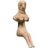 Weibliches Terrakotta-Idol, Indus Valley Civilization, Pakistan-Nordwestindien, 3. Jtsd. v. Chr.